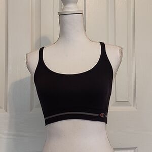 🏖 Black and Gray Champion Sports Bra Size Large